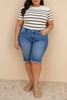 Picture of PLUS SIZE STRETCH DENIM BERMUDA
